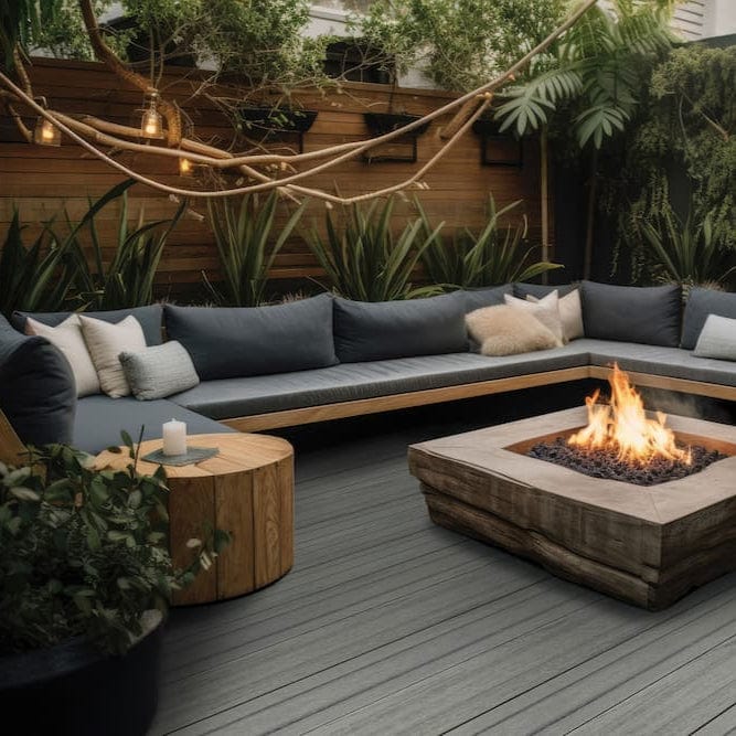 Armadillo Composite Decking Steel Wool / 12' Grooved Armadillo Evolution Series Composite Decking