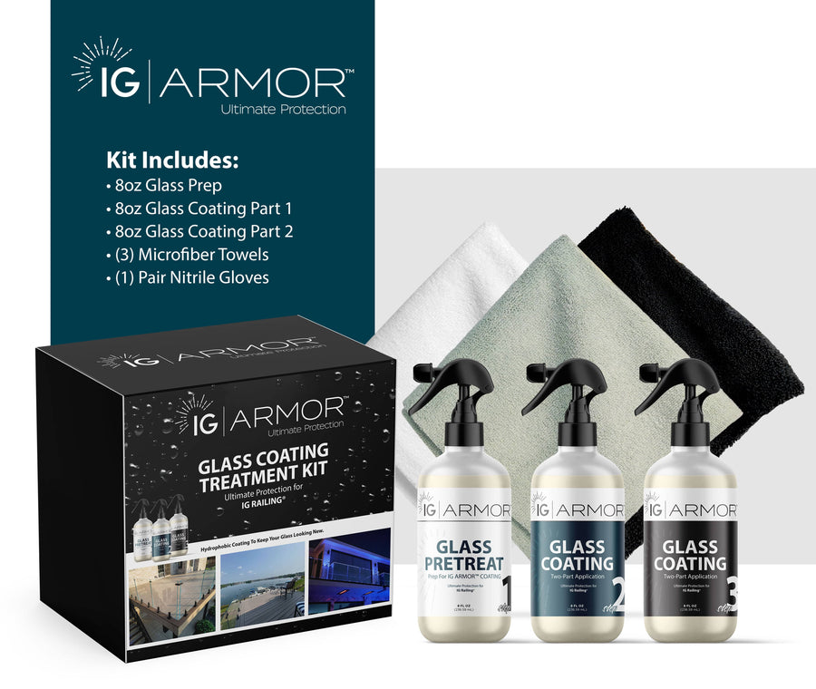 IG Railing Frameless Glass Railing IG Armor Glass Coating System