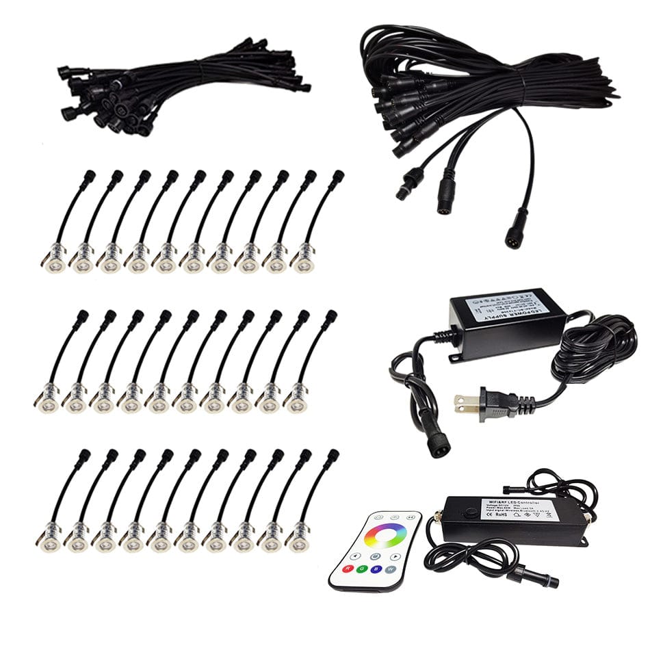 IG Railing IG Railing Low Voltage Lighting 30light kit w/ Wi-Fi Controller IG Railing Lighting