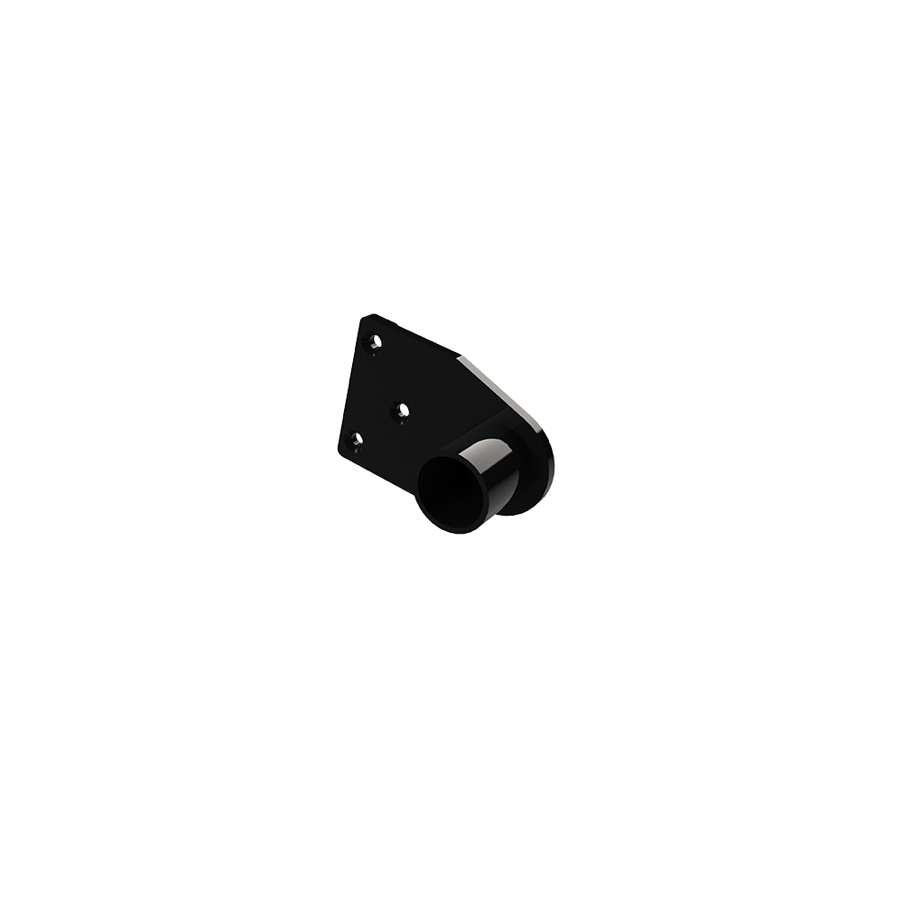 Keylink ADA Secondary Hand Rail Textured Black / Gate Return Keylink ADA Secondary Hand Rail Components