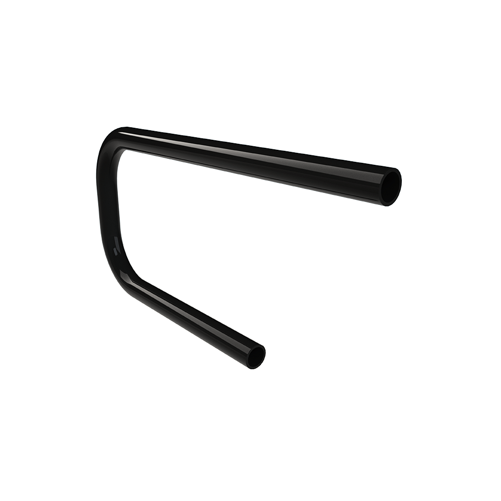 Keylink ADA Secondary Hand Rail Textured Black / P-Loop Return Keylink ADA Secondary Hand Rail Components