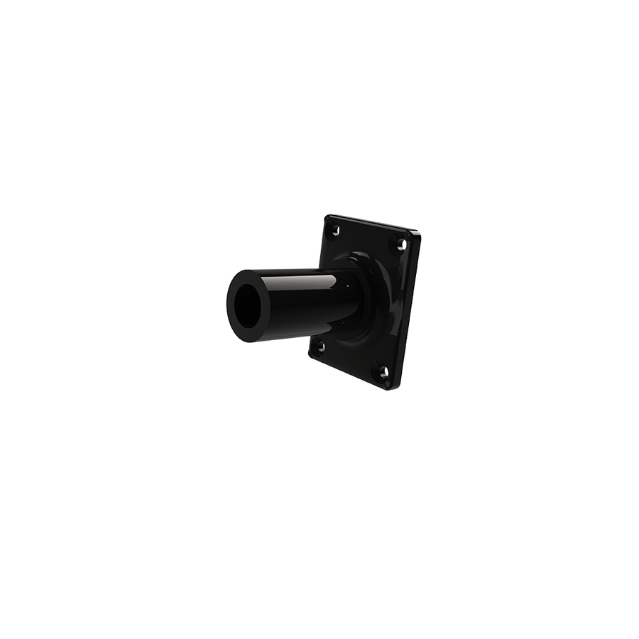 Keylink ADA Secondary Hand Rail Textured Black / Straight Wall Bracket with Ring Keylink ADA Secondary Hand Rail Components