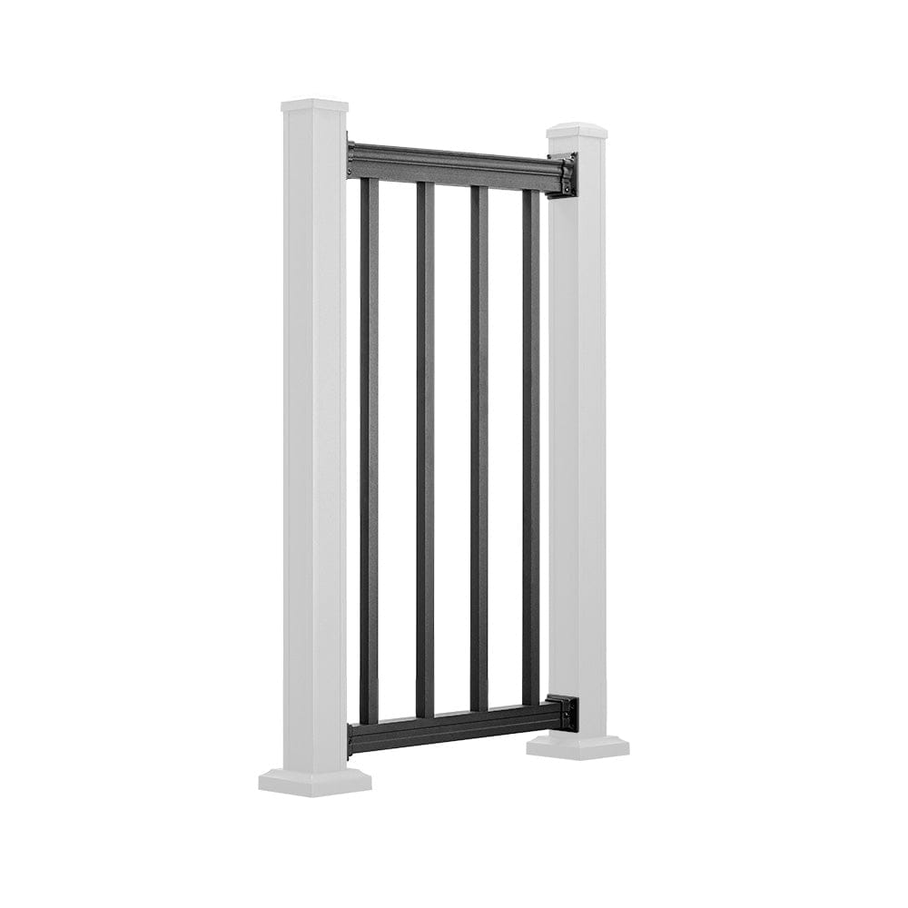 Keylink American Square Baluster Textured Black / 42" / 8'Level Keylink American Series Aluminum Railing Kit