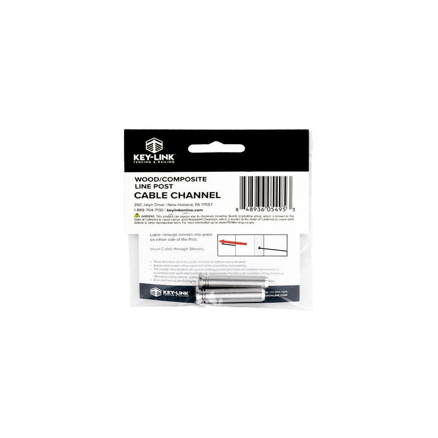 Keylink External Cable Fitting Keylink Cable Channel for Wood & Composite Line Posts