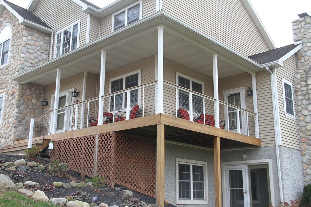 DIY Cable Railing - Prefabricated Railing System vs Wood Framing