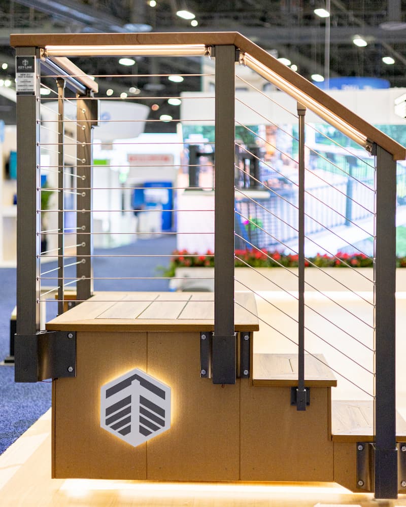 IBS 2023 | New Deck Rail Lighting and Fascia Mount Posts from Key-Link Fencing and Railing