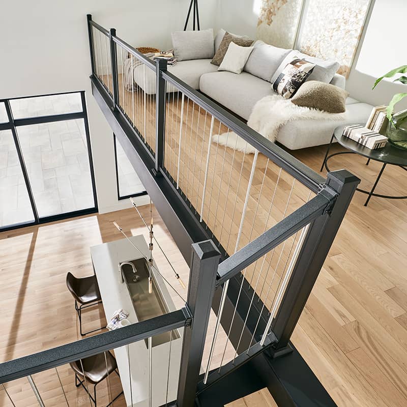 Vertical cable railing by Keylink