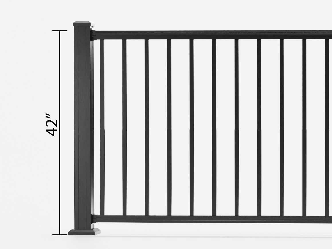 42 inch railing height