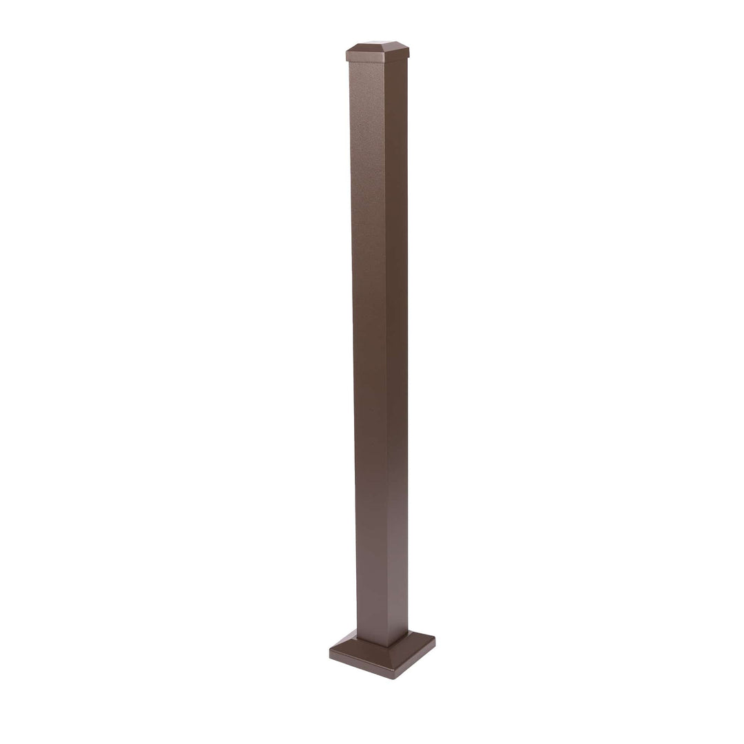Deckorators 2-1/2" Level Surface Mount Post, Post Cap &amp; Trim Ring