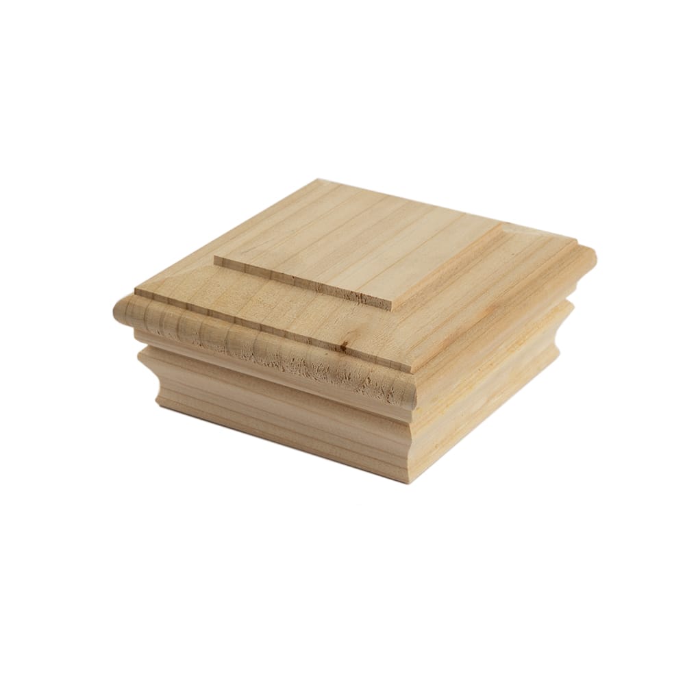 Deckorators Post Cap 4x4 / Cedar Deckorators Newport Classic Post Cap