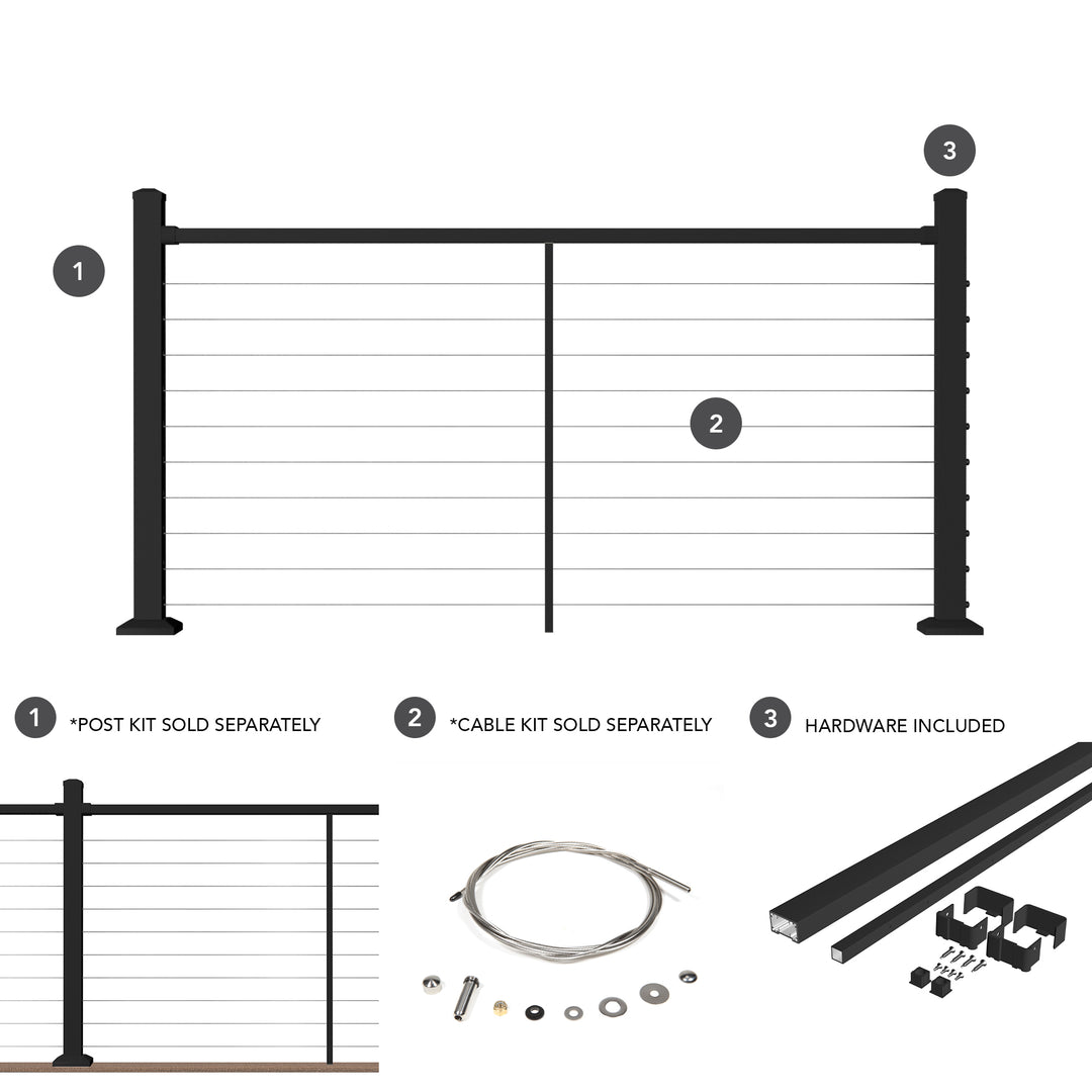 Deckorators Contemporary Cable Deck Railing Kit