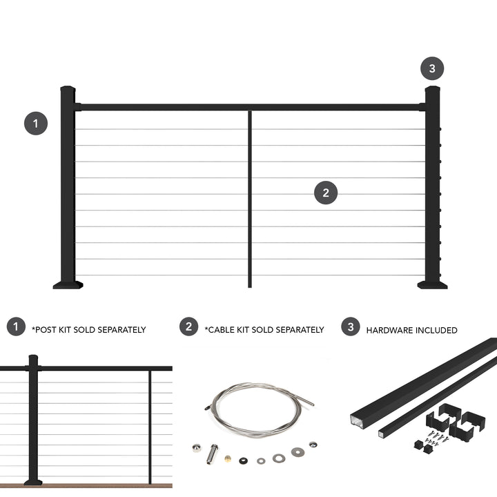 Deckorators Contemporary Cable Deck Railing Kit