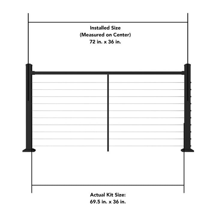 Deckorators Contemporary Cable Deck Railing Kit