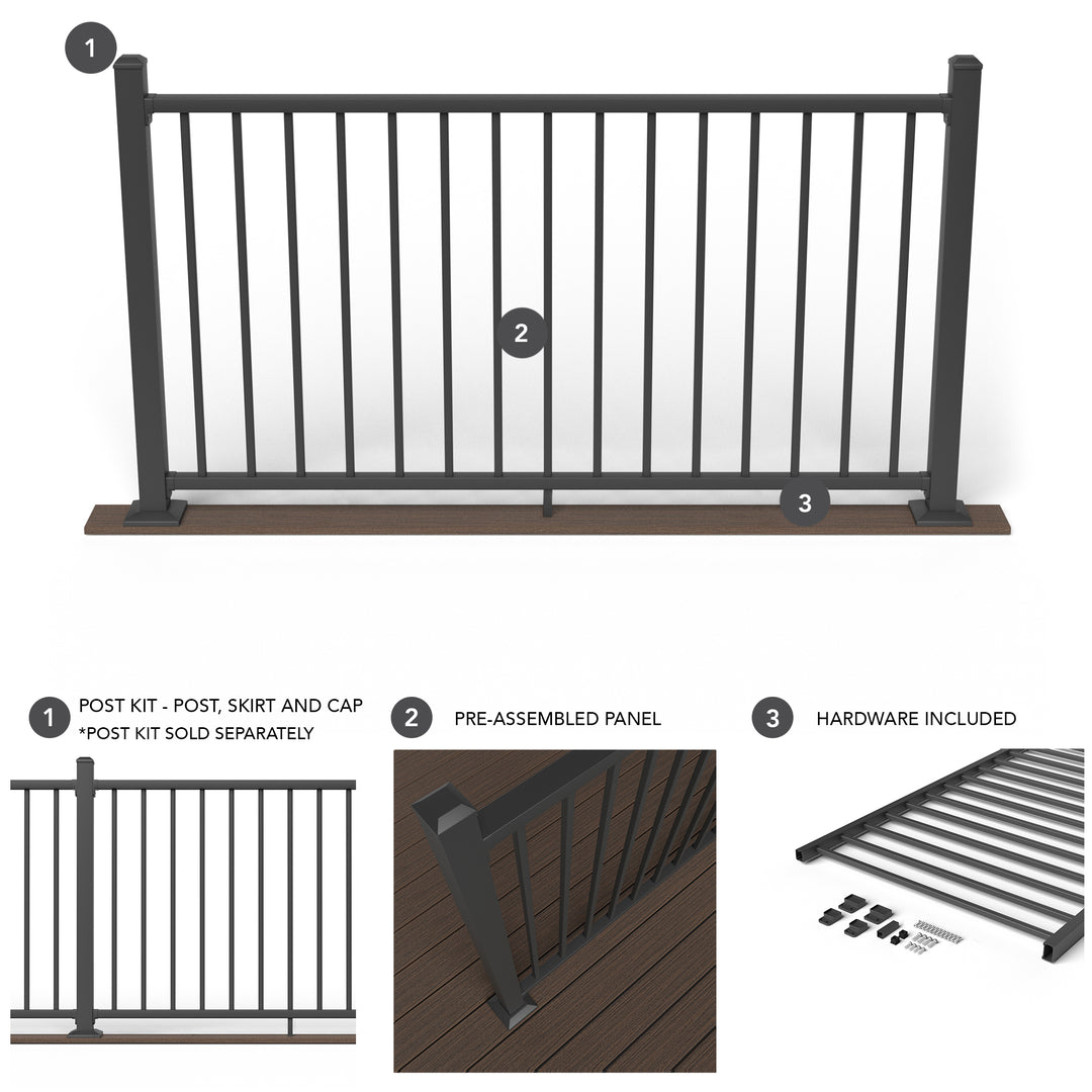 Deckorators ALX Contemporary Rectangle Rail Kit