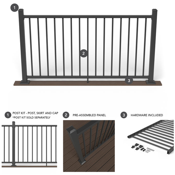 Deckorators ALX Contemporary Rectangle Rail Kit