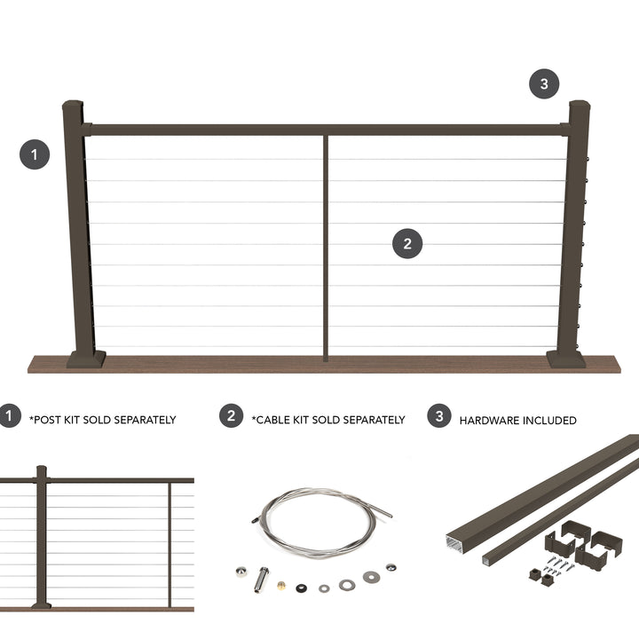 Deckorators Contemporary Cable Deck Railing Kit