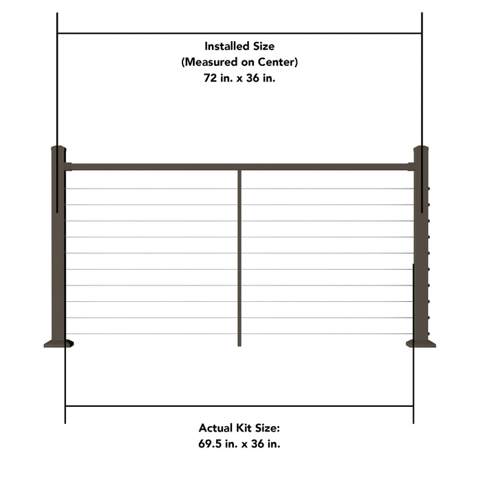 Deckorators Contemporary Cable Deck Railing Kit