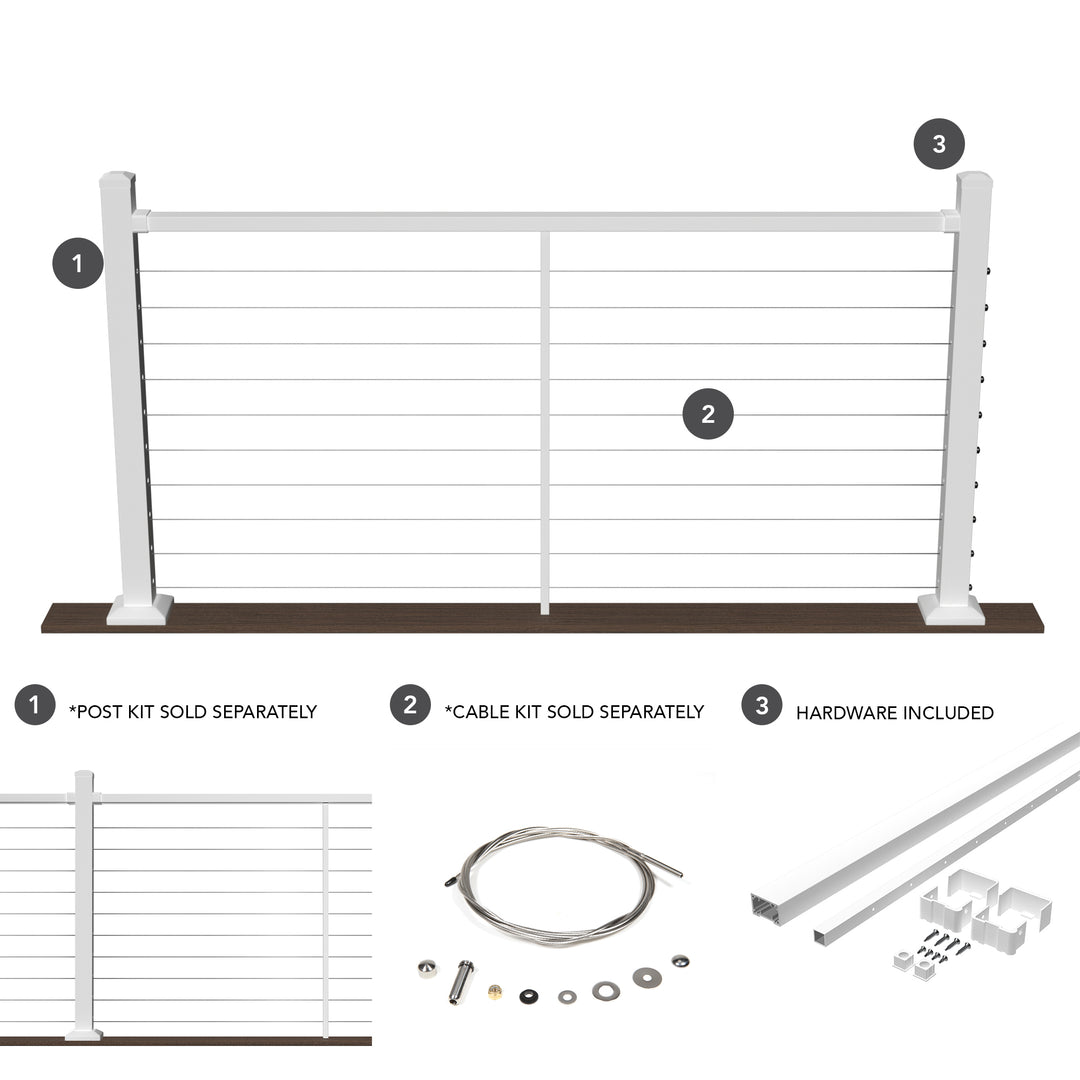 Deckorators Contemporary Cable Deck Railing Kit