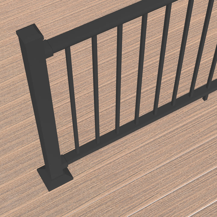 Deckorators Rapid Rail Square Baluster Aluminum Railing Kit