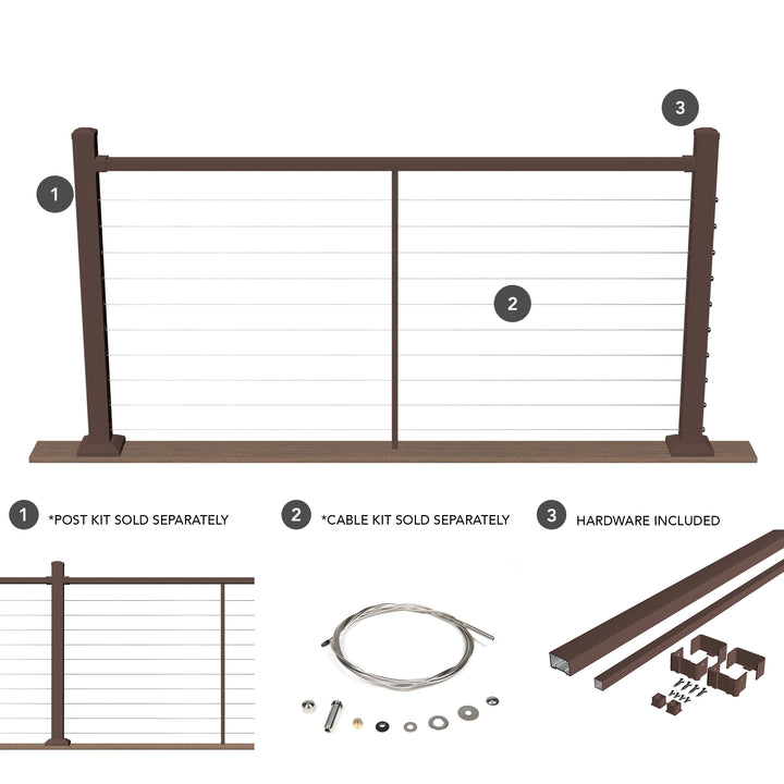 Deckorators Contemporary Cable Deck Railing Kit