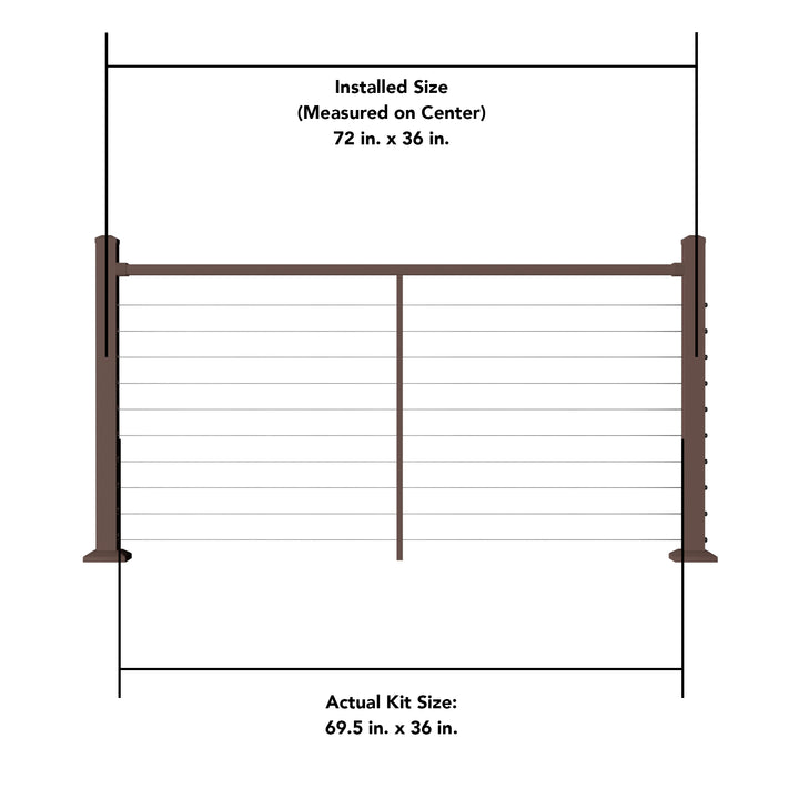 Deckorators Contemporary Cable Deck Railing Kit