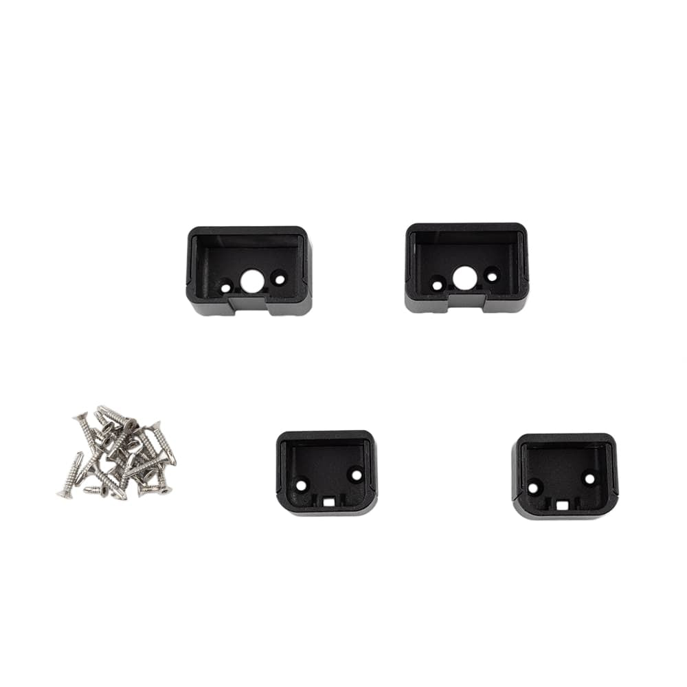 Deckorators Railing Hardware Deckorators ALX Contemporary Top and Bottom Rectangle Rail Brackets