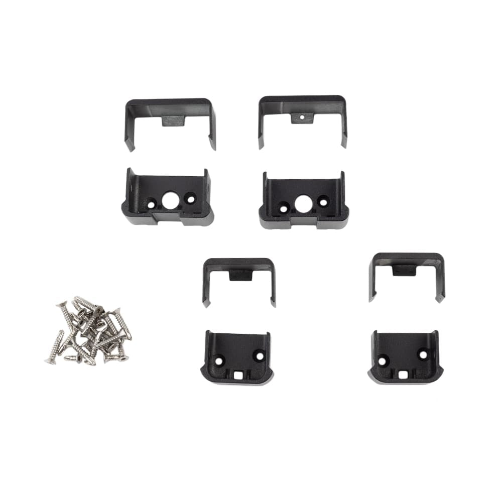 Deckorators Railing Hardware Deckorators ALX Contemporary Top and Bottom Rectangle Rail Brackets