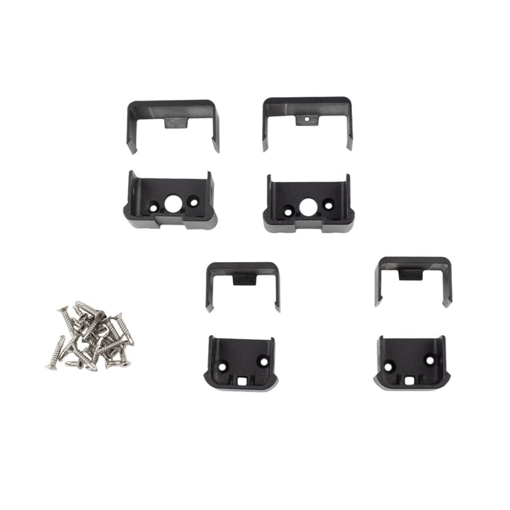 Deckorators Railing Hardware Deckorators ALX Contemporary Top and Bottom Rectangle Rail Brackets