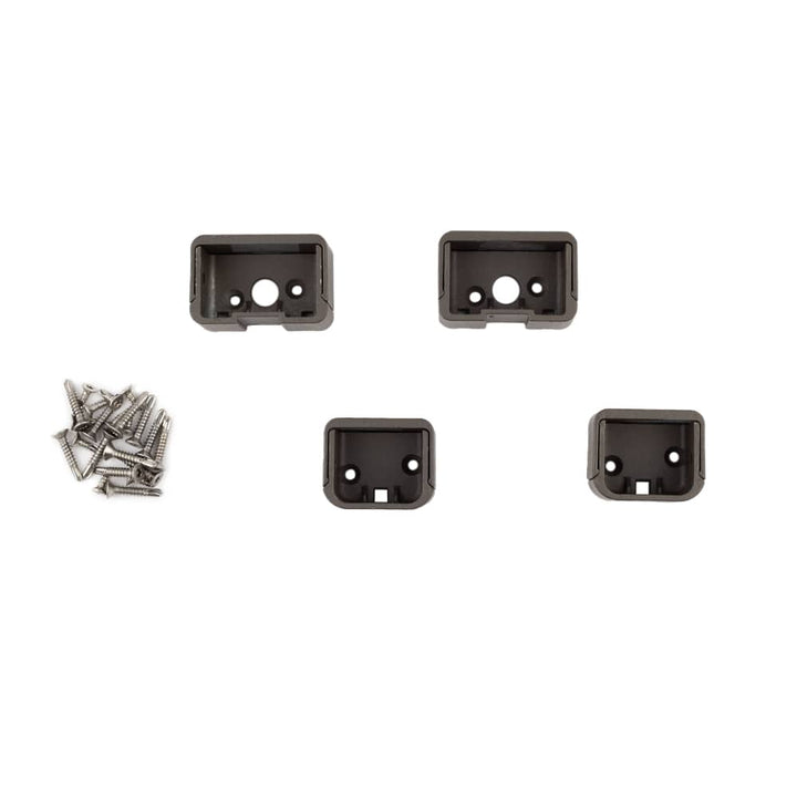 Deckorators Railing Hardware Deckorators ALX Contemporary Top and Bottom Rectangle Rail Brackets