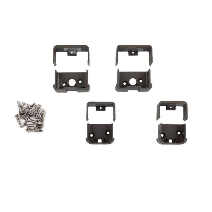 Deckorators Railing Hardware Deckorators ALX Contemporary Top and Bottom Rectangle Rail Brackets