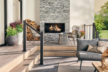 Key-Link horizontal Cable used on an outdoor patio