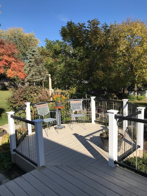 Customer testimonial photo for Key-Link Vertical Cable Railing