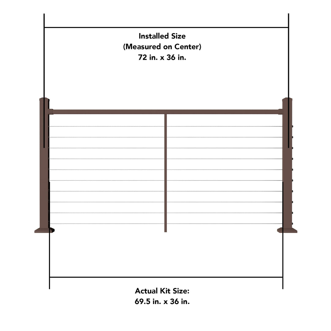 Deckorators Deckorators Cable Railing Deckorators Contemporary Cable Deck Railing Kit