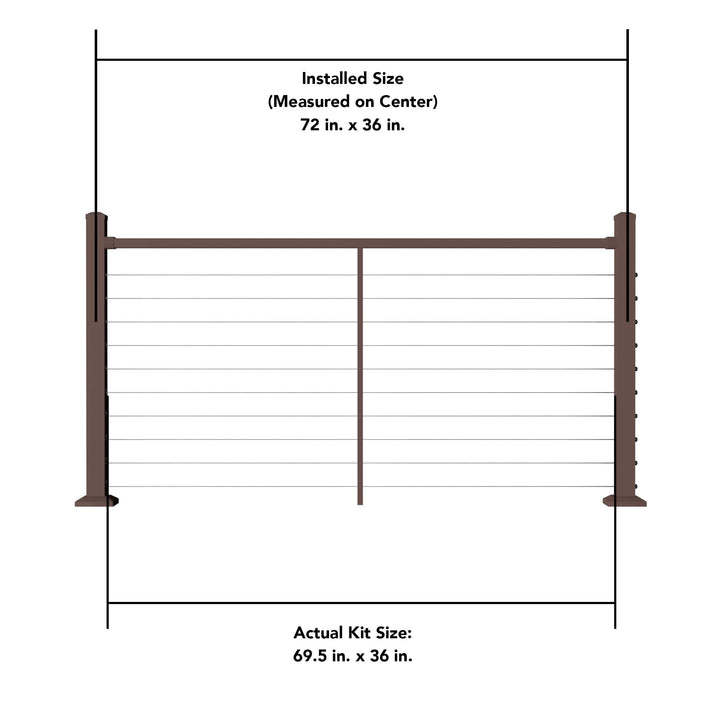 Deckorators Deckorators Cable Railing Deckorators Contemporary Cable Deck Railing Kit