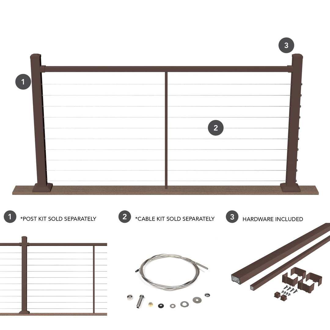 Deckorators Deckorators Cable Railing Deckorators Contemporary Cable Deck Railing Kit