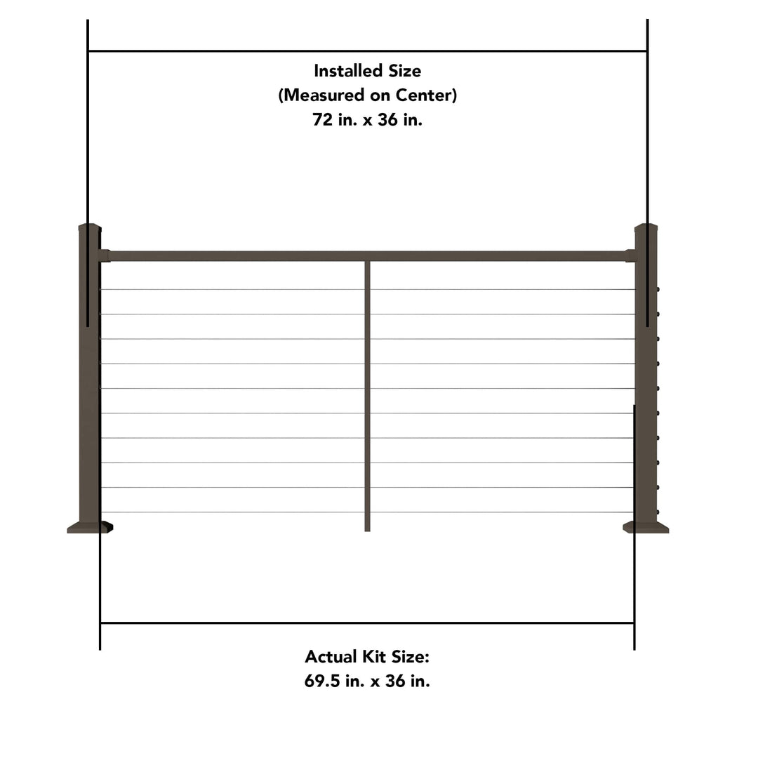 Deckorators Deckorators Cable Railing Deckorators Contemporary Cable Deck Railing Kit