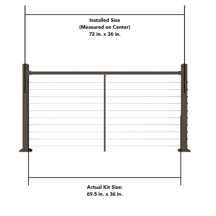 Deckorators Deckorators Cable Railing Deckorators Contemporary Cable Deck Railing Kit