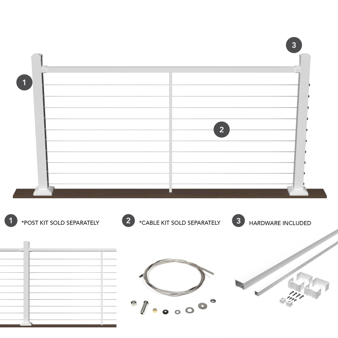 Deckorators Deckorators Cable Railing Deckorators Contemporary Cable Deck Railing Kit