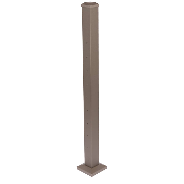 Deckorators Deckorators Cable Railing Posts 36" / Level Line Post / Textured Bronze ALX 2-1/2" Horizontal Cable Rail Posts | Deckorators
