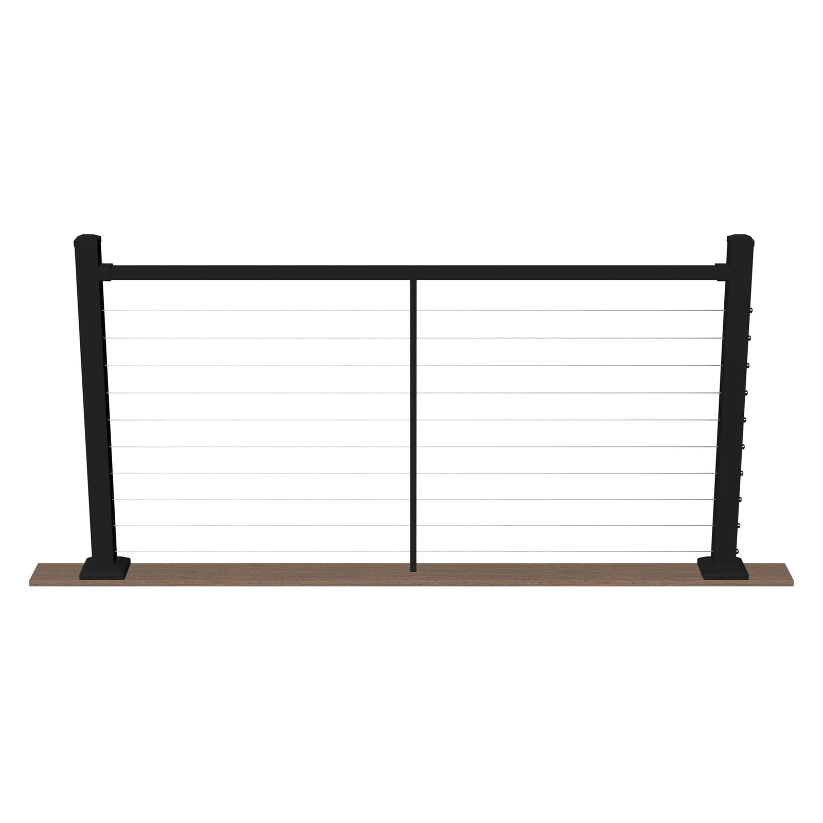 Deckorators Deckorators Cable Railing Textured Black / 36" Level / 6' Level Deckorators Contemporary Cable Deck Railing Kit