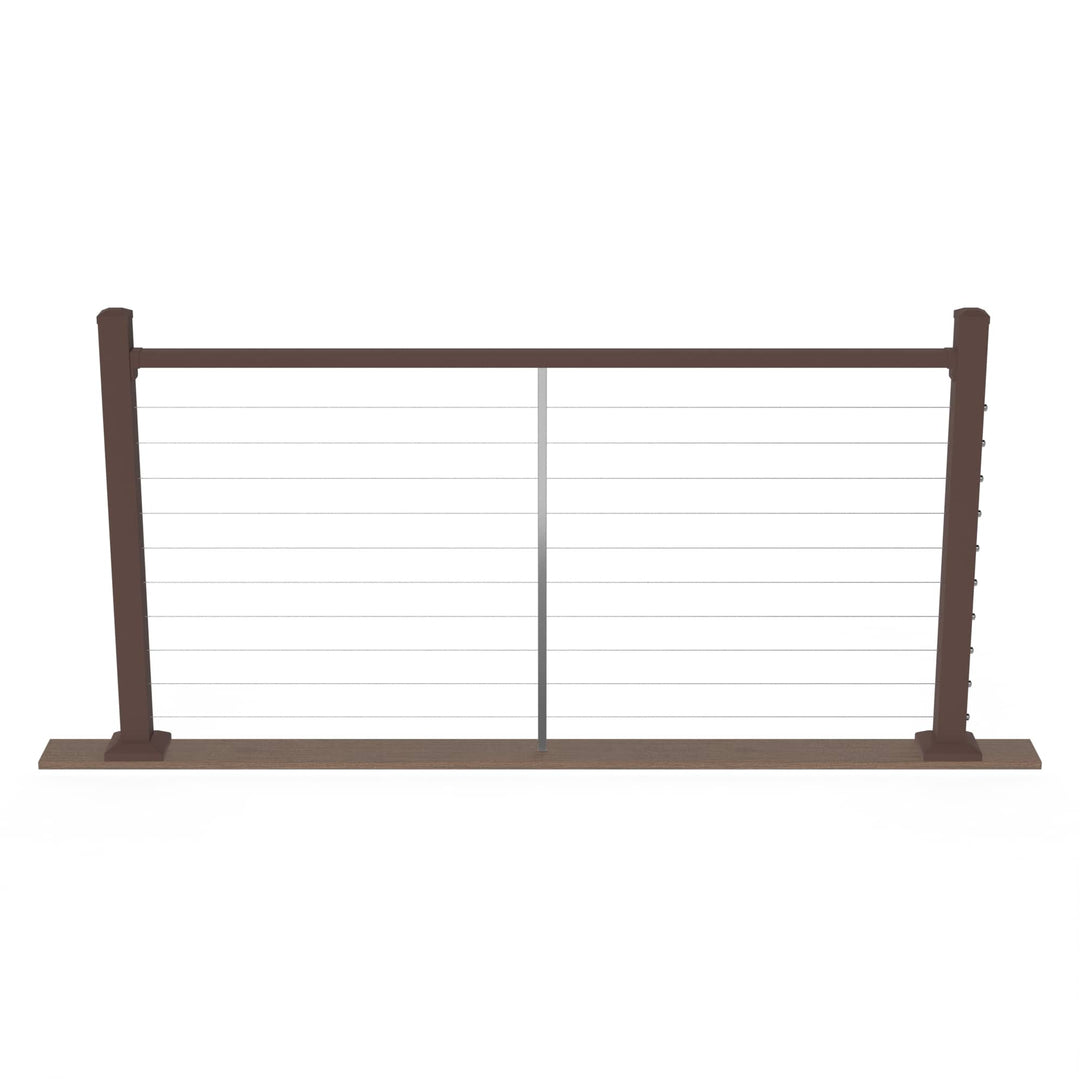 Deckorators Deckorators Cable Railing Textured Weathered Brown / 36" Level / 6&