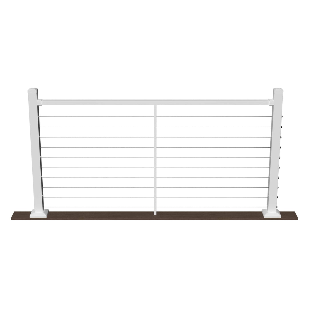 Deckorators Deckorators Cable Railing Textured White / 36" Level / 6&