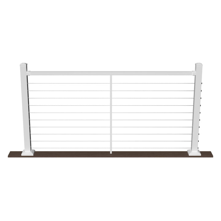 Deckorators Deckorators Cable Railing Textured White / 36" Level / 6&