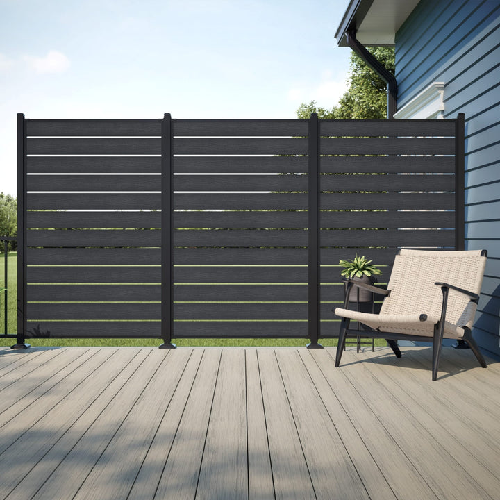 Deckorators Fence Panel Deckorators Privacy Screen Reversible WPC Infill Board Kit (4-Pack)