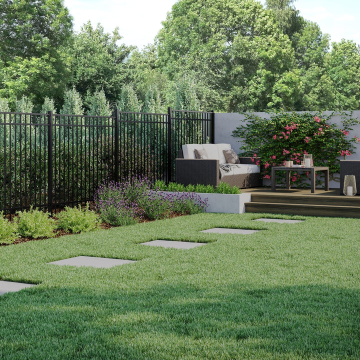 Deckorators Fence Panel Deckorators Ready-To-Assemble Aluminum Fence Panel Kit