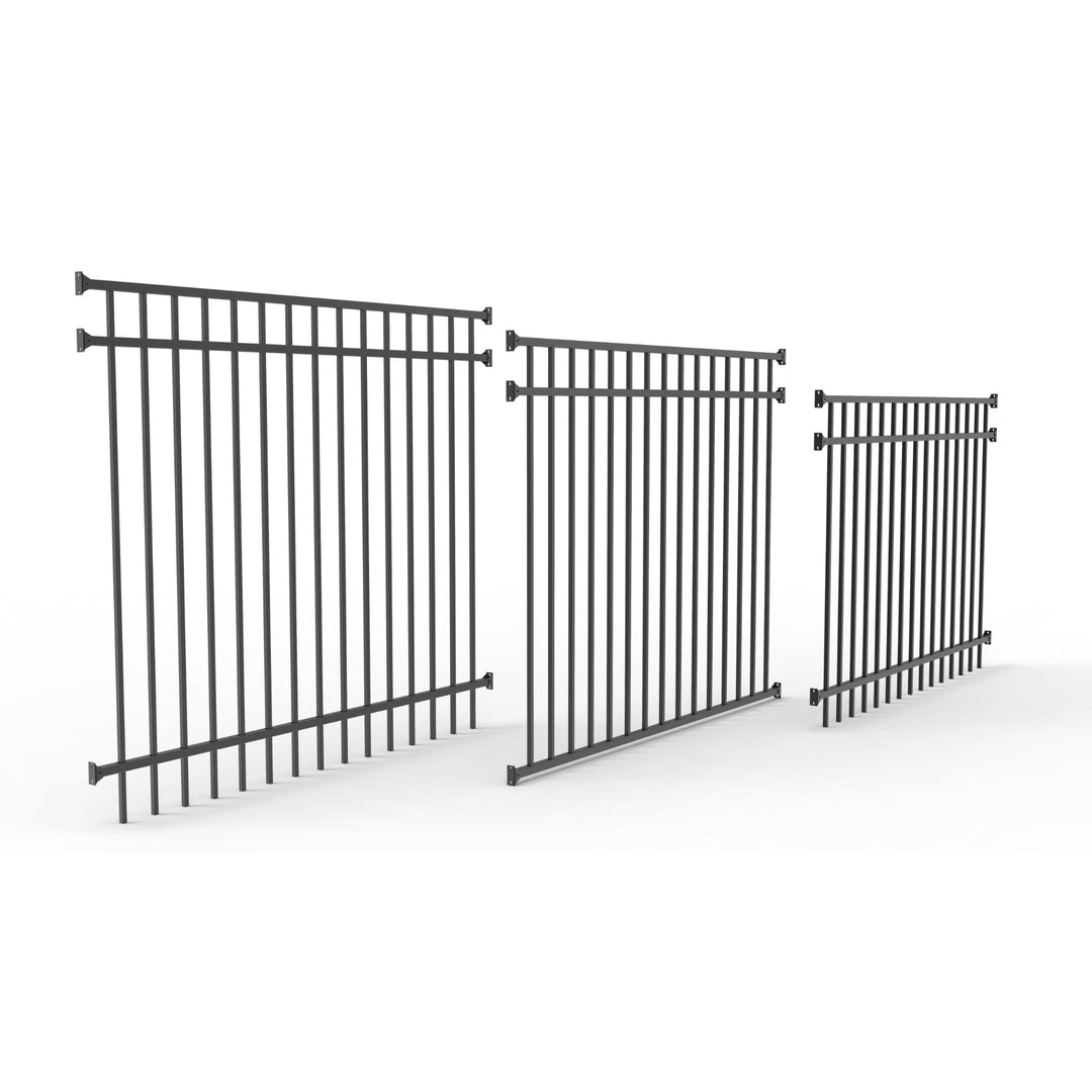 Deckorators Fence Panel Deckorators Ready-To-Assemble Aluminum Fence Panel Kit