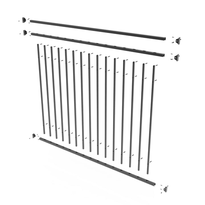 Deckorators Fence Panel Deckorators Ready-To-Assemble Aluminum Fence Panel Kit