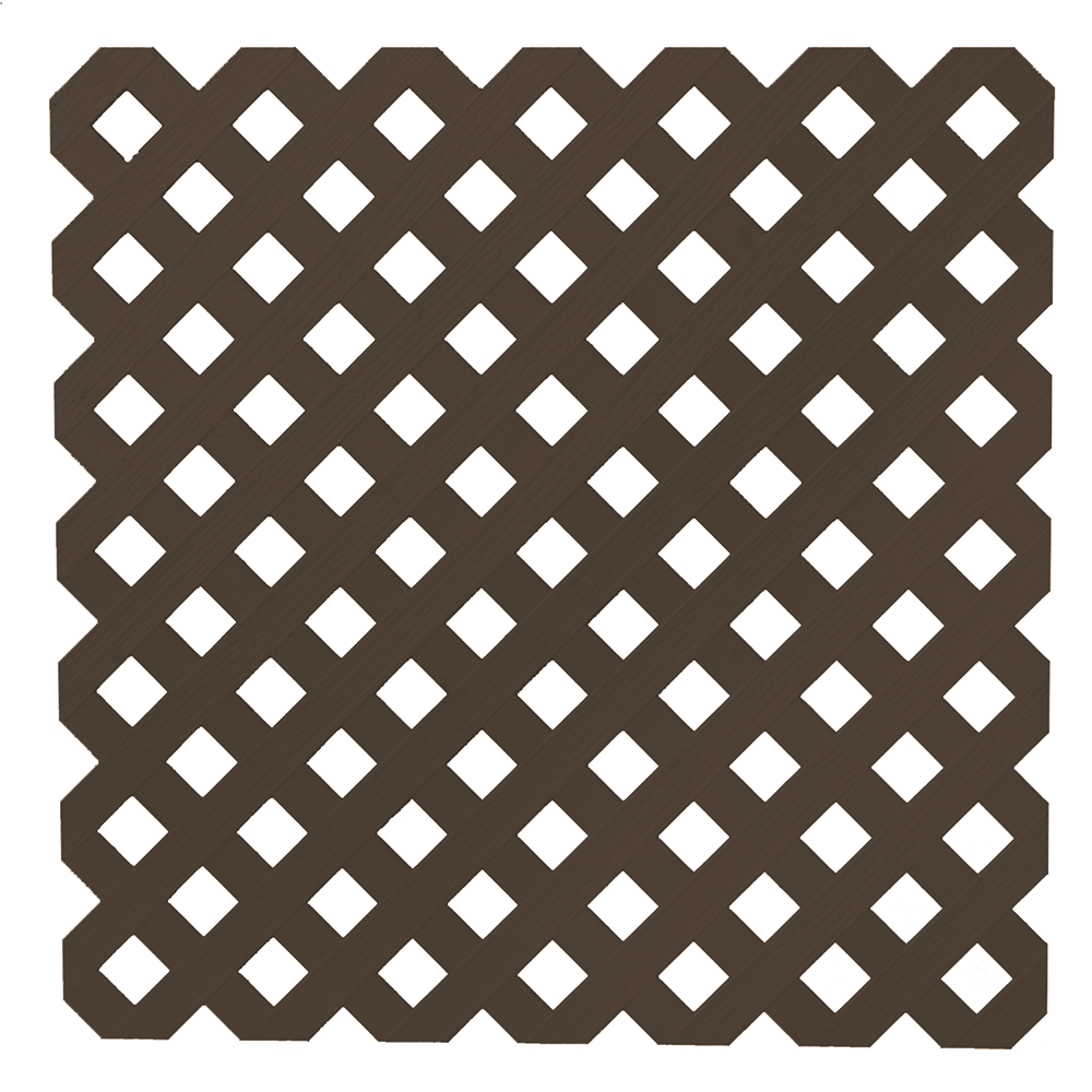 Deckorators Lattice Dark Brown / 4x8 Deckorators Privacy Diamond Lattice (4x8)