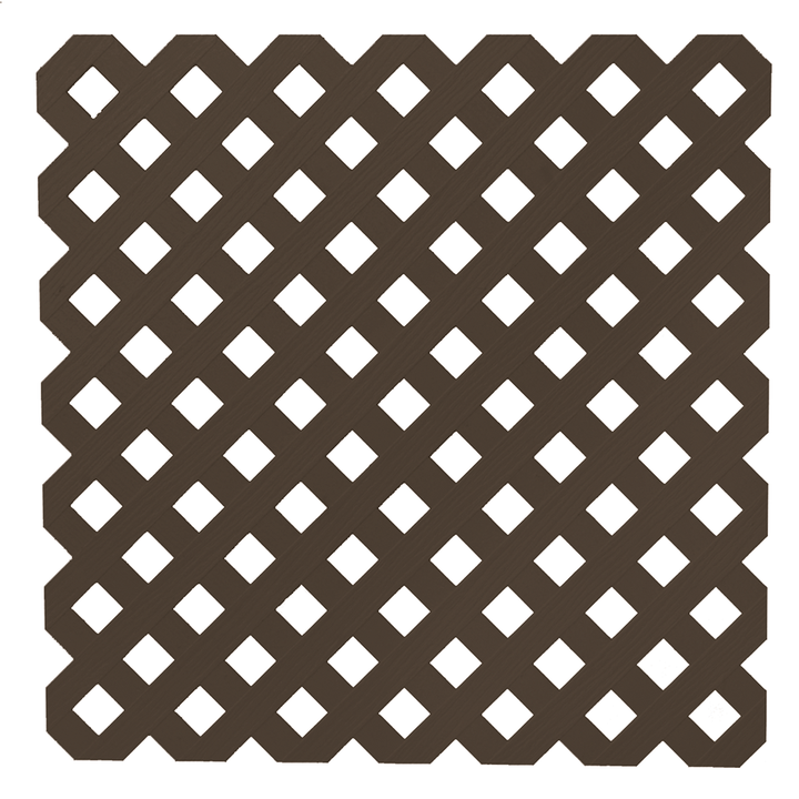 Deckorators Lattice Dark Brown / 4x8 Deckorators Privacy Diamond Lattice (4x8)