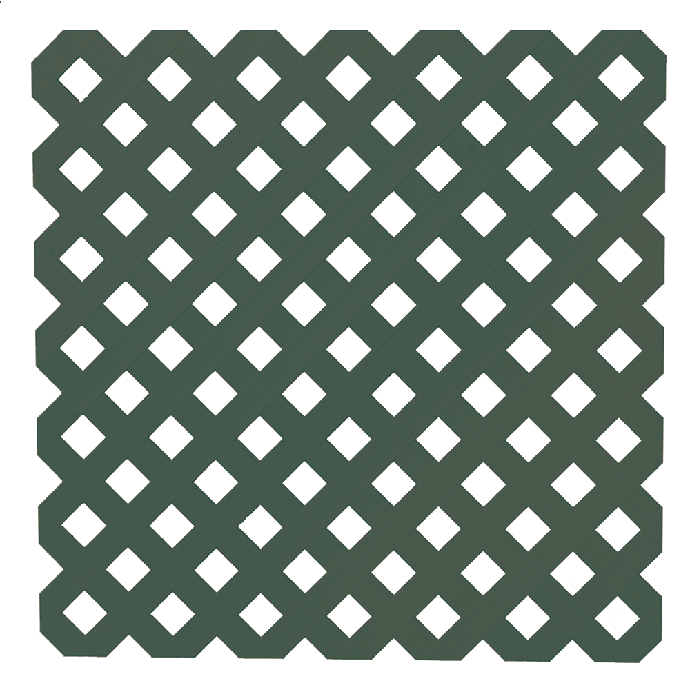 Deckorators Lattice Dark Green / 4x8 Deckorators Privacy Diamond Lattice (4x8)